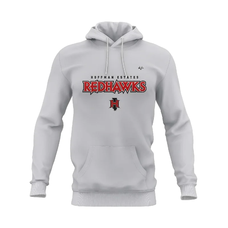 Classic Pullover Hoodies for Simple Style-REDHAWKS SEMI SUB HOODIE - SILVER