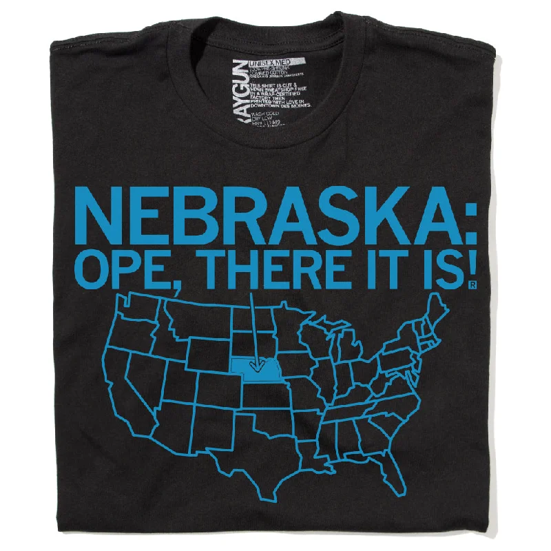 Premium T-Shirt for High-End Fashion-Nebraska: Ope There It Is!