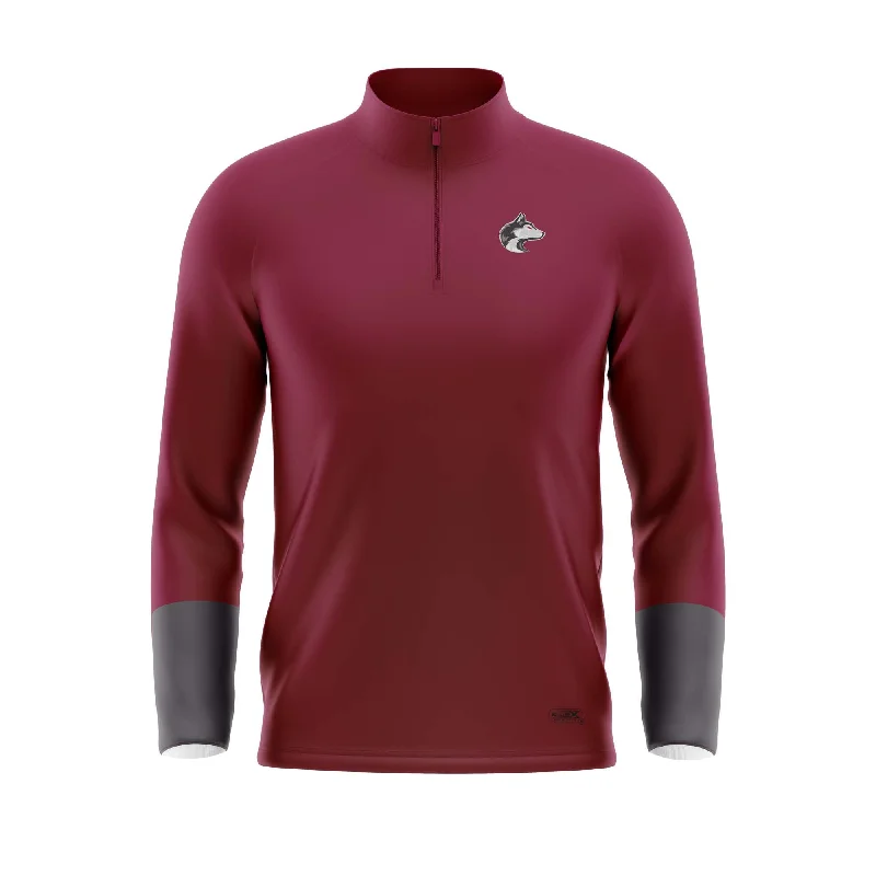 Down Jackets for Maximum Warmth-Matawan Huskies Long Sleeve Quarter Zip Jacket