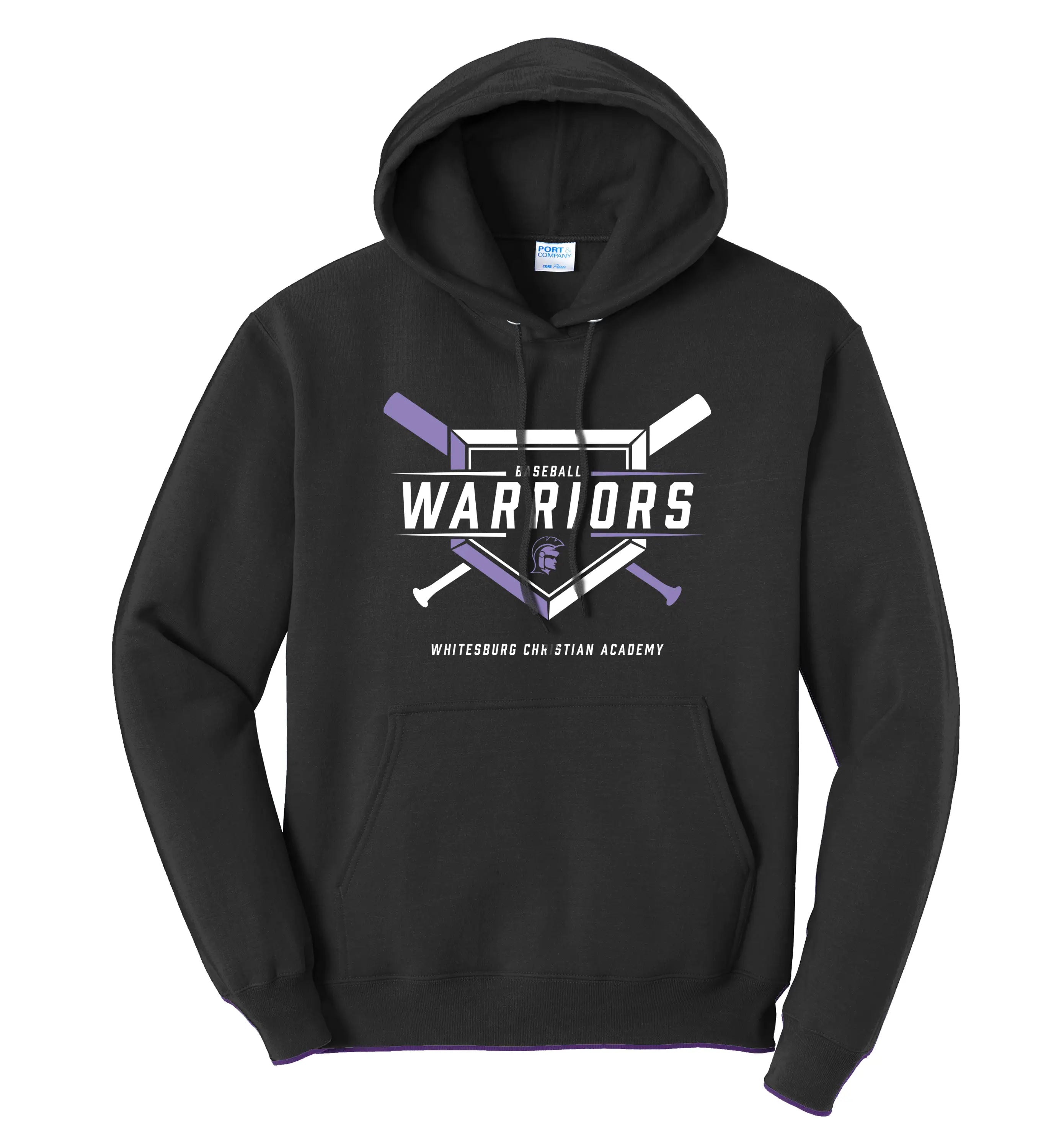 Casual Hoodies for Relaxed Style-ADULT WARRIOR Baseball Home Plate Hoodie - PC78H