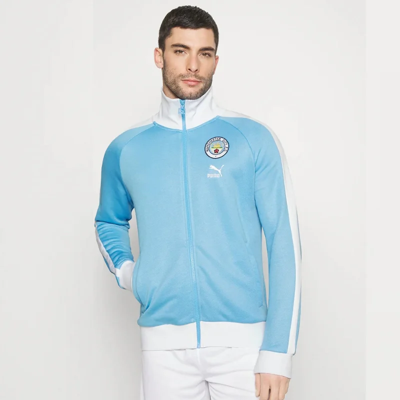 Down Jackets for Maximum Warmth-Manchester City FC 2023/24 Men's  Heritage T7 Track Jacket Football by Puma