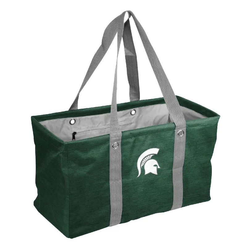 Warm Headgear for Ski and Snowboard Trips-Michigan State Crosshatch Picnic Caddy