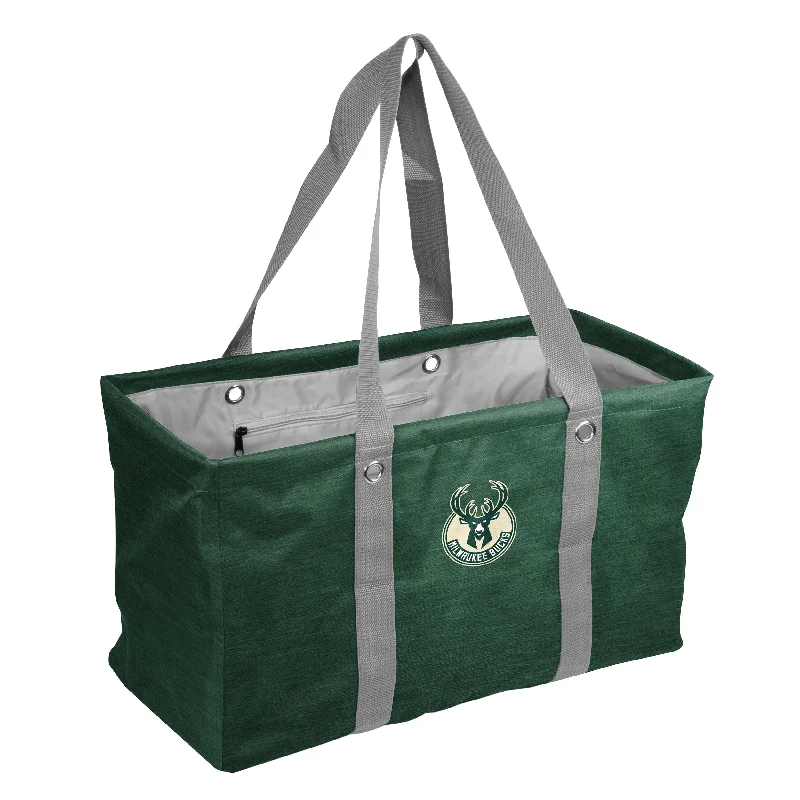 Comfortable Summer Hats for Day Trips-Milwaukee Bucks Crosshatch Picnic Caddy