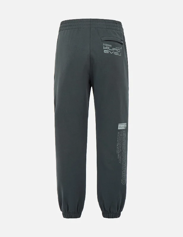 Breathable Running Pants for Outdoor Jogging-Logo and Slogan Print Sweatpants