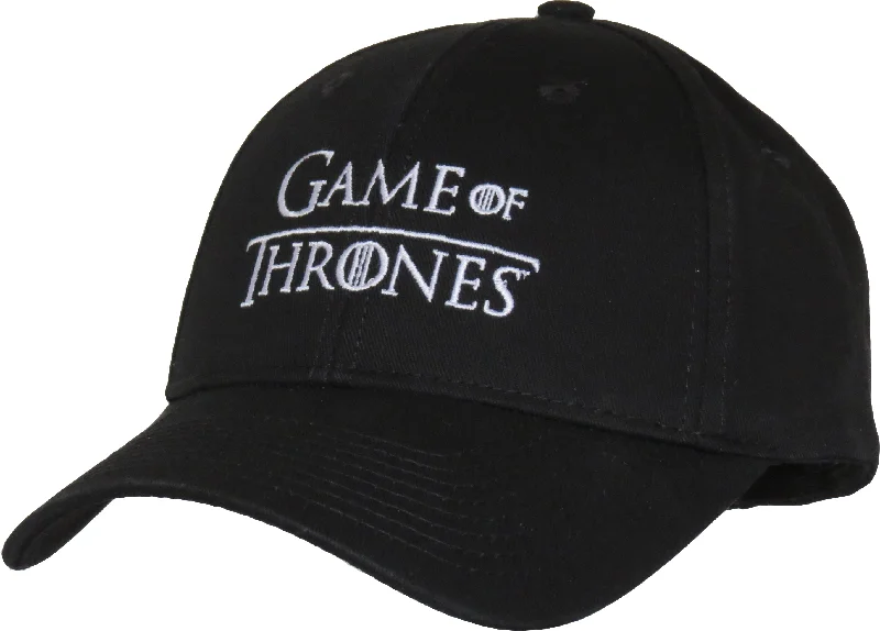 Sleek and Modern Beanies for Minimalist Style-Game Of Thrones Black Baseball Cap