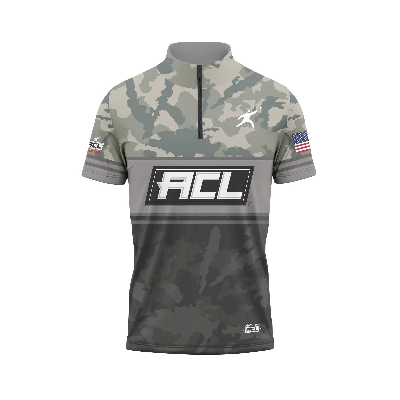 Military-Style Jackets for Rugged Fashion-ACL CAMO QTR ZIP JACKET 2024