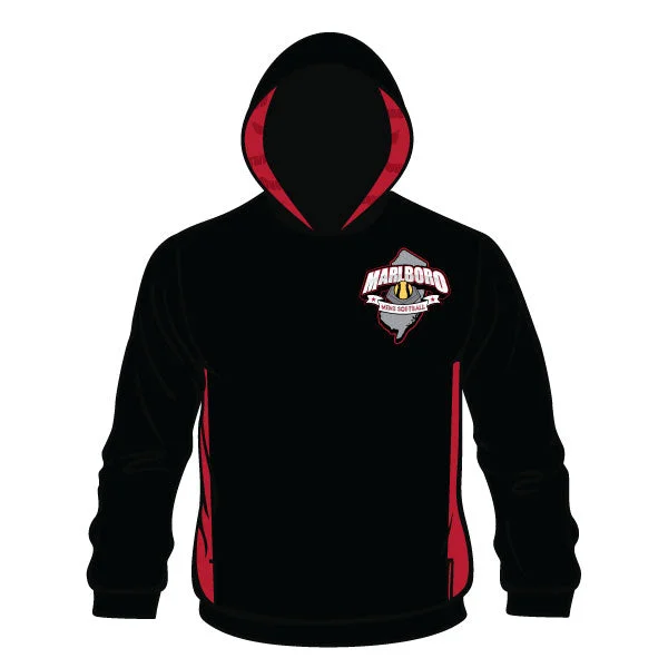 Hoodies with Pockets for Convenience-MARLBORO SOFTBALL Sublimated Hoodie Black