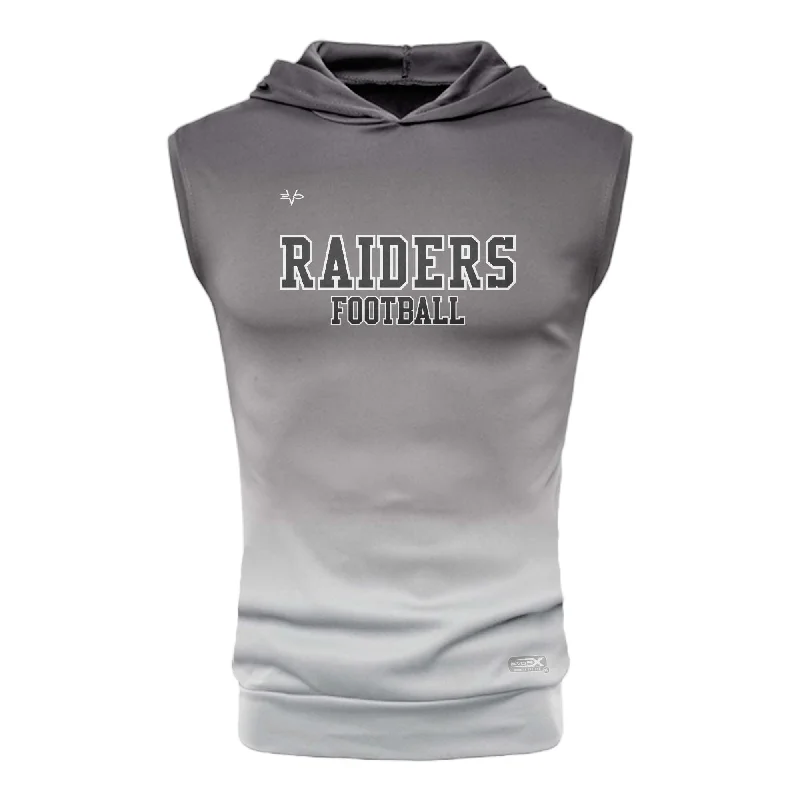 Hoodies with Personalized Prints for Special Gifts-Raiders SLEEVELESS COMPRESSION HOODIE