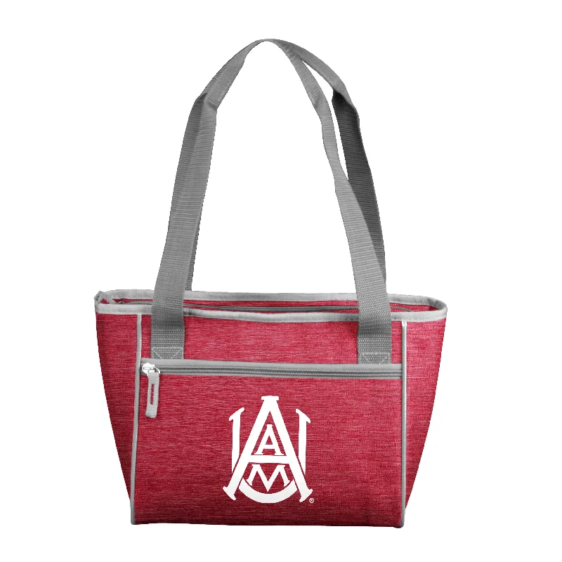 Designer Beanies for Fashion-Forward Looks-Alabama A&M Crosshatch 16 Can Cooler Tote