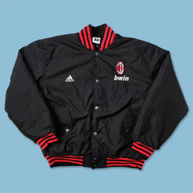 Insulated Outdoor Jackets for Tough Conditions-2007 adidas AC Milan Padded Bomber Jacket Large