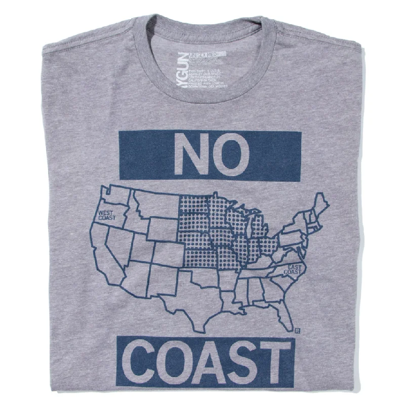 T-Shirt with Minimalist Design for Simple Style-No Coast