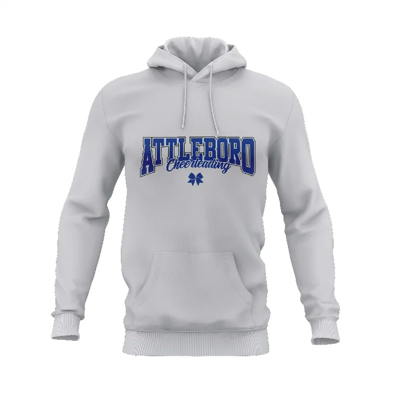 Luxury Hoodies for Premium Comfort-ATTLEBORO SEMI SUB HOODIE  CHEER LOGO - GREY