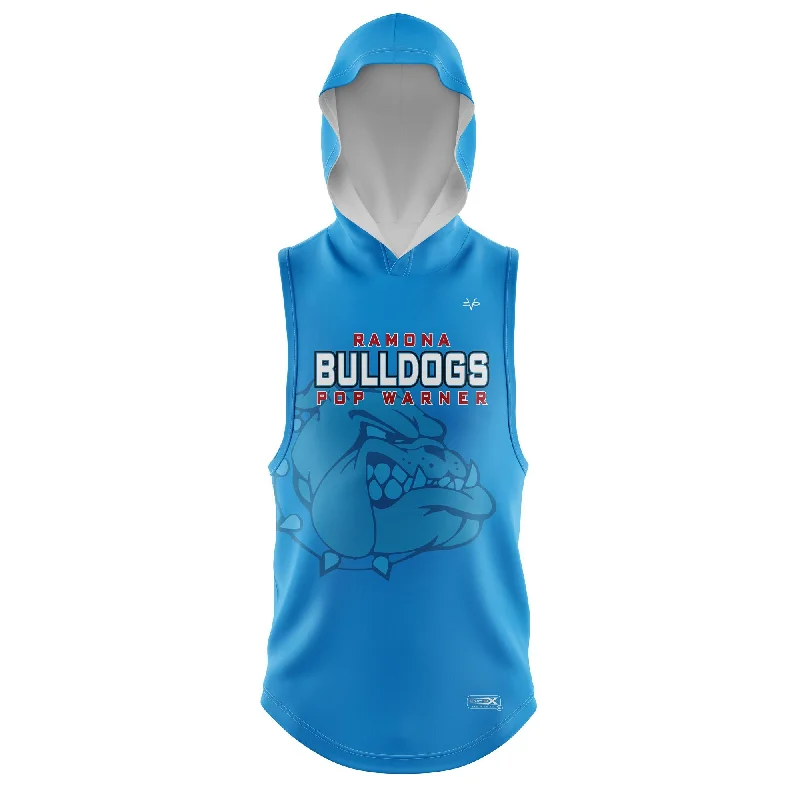 Custom Hoodie Designs for Personalized Apparel-Ramona Bulldogs Lightweight Sleeveless Hoodie