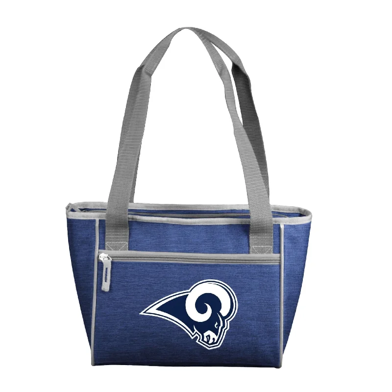 Hip-Hop Style Snapbacks for Street Fashion-Los Angeles Rams Royal Crosshatch 16 Can Cooler Tote