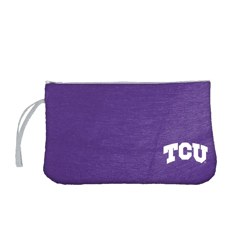 Relaxed Fit Caps for Casual Outfits-TCU Crosshatch Wristlet