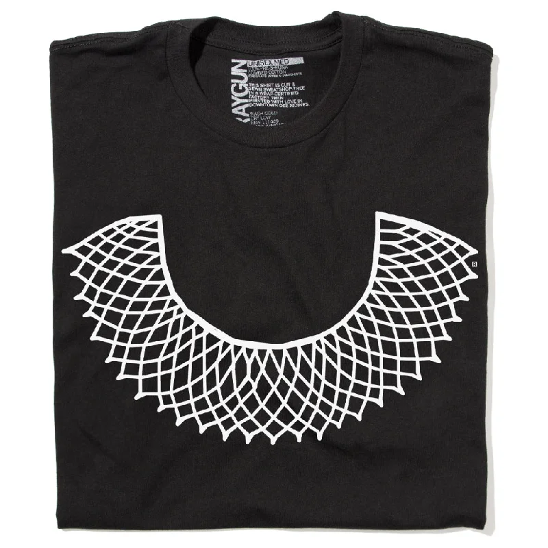 T-Shirt with Eco-Friendly Inks for Sustainable Printing-RBG Ruth Bader Ginsburg Dissent Collar