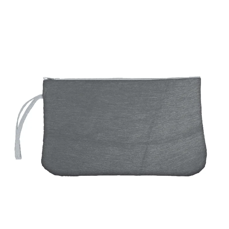 Custom Embroidered Hats for Gifts-Plain Charcoal Crosshatch Wristlet