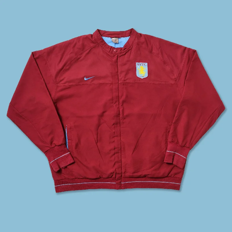 Custom Printed Jackets for Special Occasions-Vintage Nike Aston Villa FC Light Jacket XXL