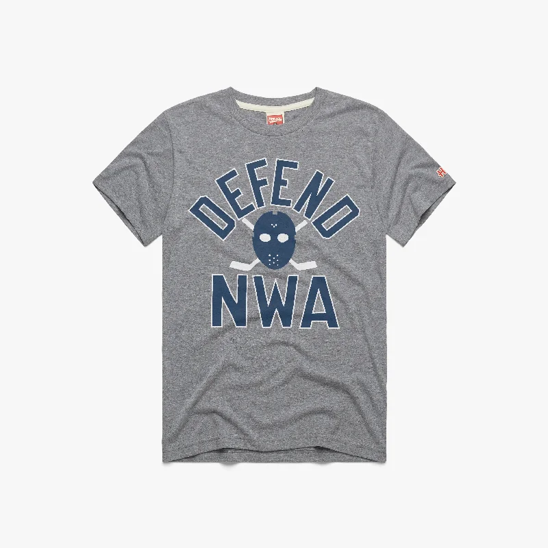 Color-Blocked T-Shirt for Stylish Contrast-Defend NWA