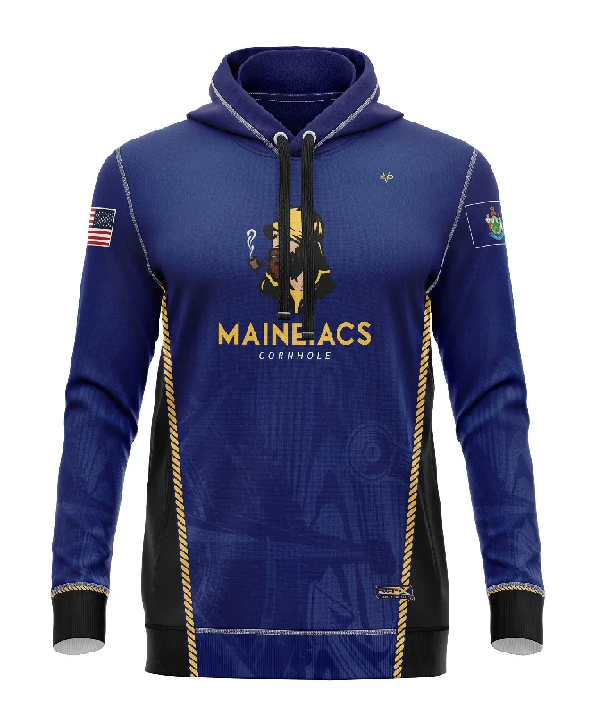 Luxury Hoodies for Premium Comfort-Maineiacs 2021 Cornhole T-Shirt Hoodie