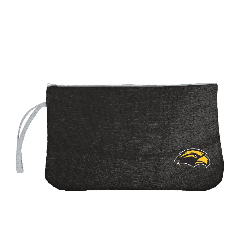 Retro Snapback Hats for Vintage Style-Southern Miss Crosshatch Wristlet