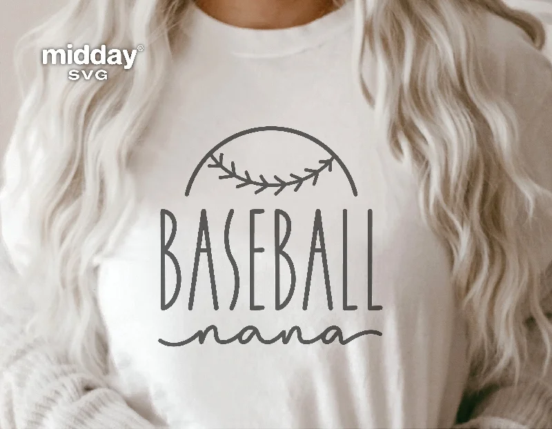 Hoodies for Team Building Events-Baseball Nana Svg, Png Ai Eps Dxf, Baseball Cricut Cut Files, Silhouette, Baseball Nana Shirt Png, Design for Tumbler, Sweatshirt, Hoodie