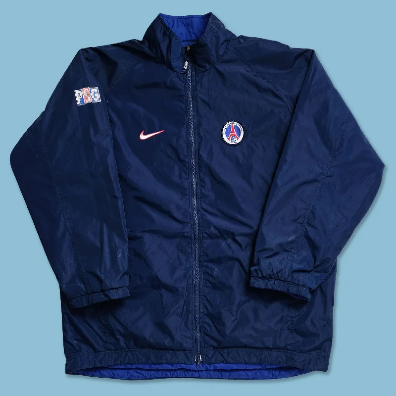 Performance Running Jackets for High-Speed Sports-Vintage Nike Paris St. Germain Padded Jacket XLarge