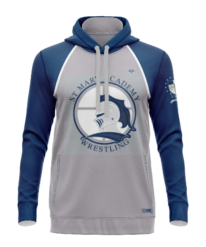 Custom Hoodie Designs for Personalized Apparel-ST. MARY ACADEMY HOODIE (GREY)