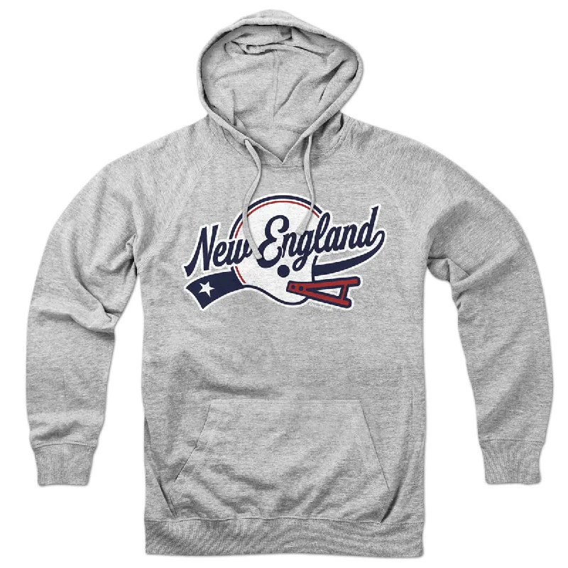 Zip-Up Hoodies for Easy Layering-New England Helmet Script Hoodie