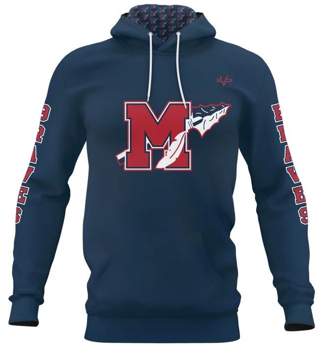 Youth Hoodies for Comfortable Play-MANALAPAN YOUTH WRESTLING Sublimated Hoodie