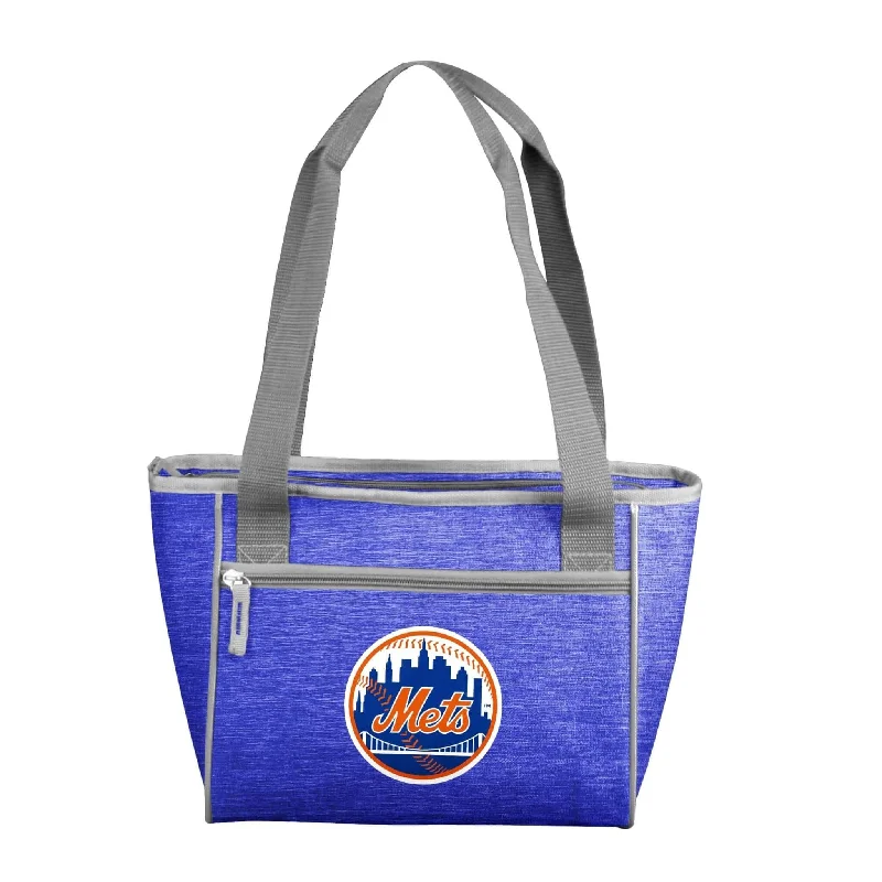 Cozy Cable Knit Beanies for Winter Weather-New York Mets Crosshatch 16 Can Cooler Tote