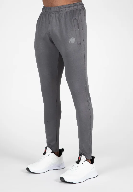 Fashionable Pleated Pants for Work-Scottsdale Track Pants - Gray