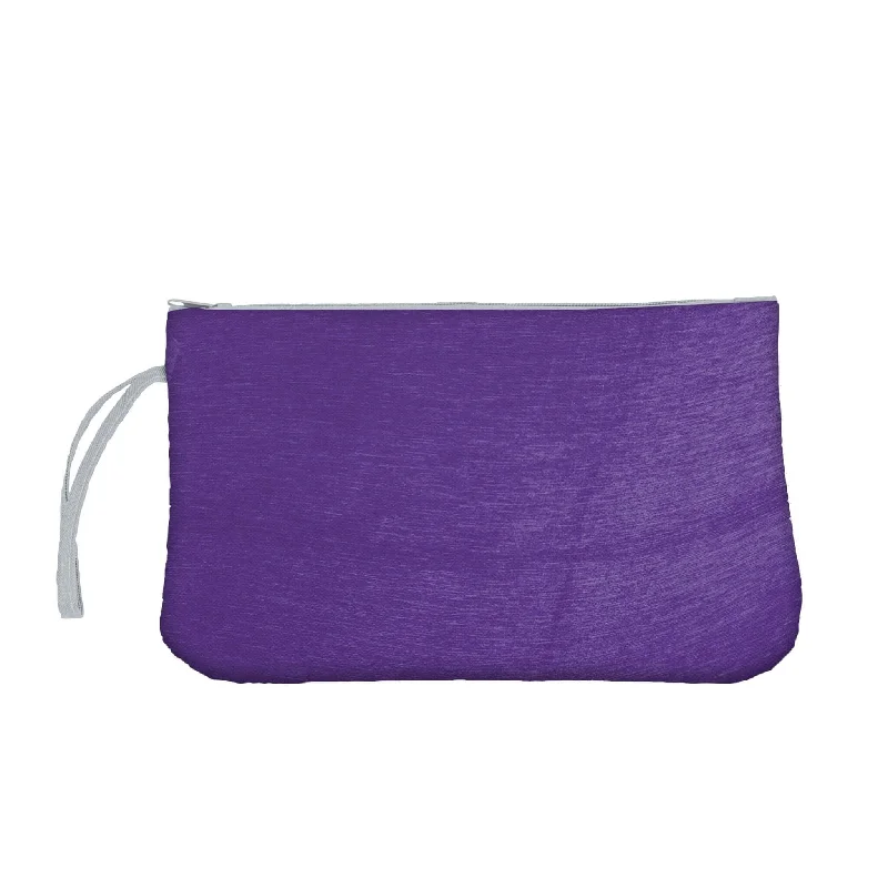 Fishing Hats with UV Protection-Plain Purple Crosshatch Wristlet