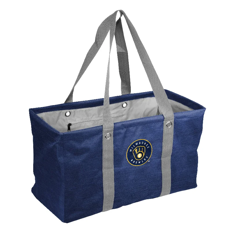 Casual Wool Hats for Relaxed Days-Milwaukee Brewers Crosshatch Picnic Caddy