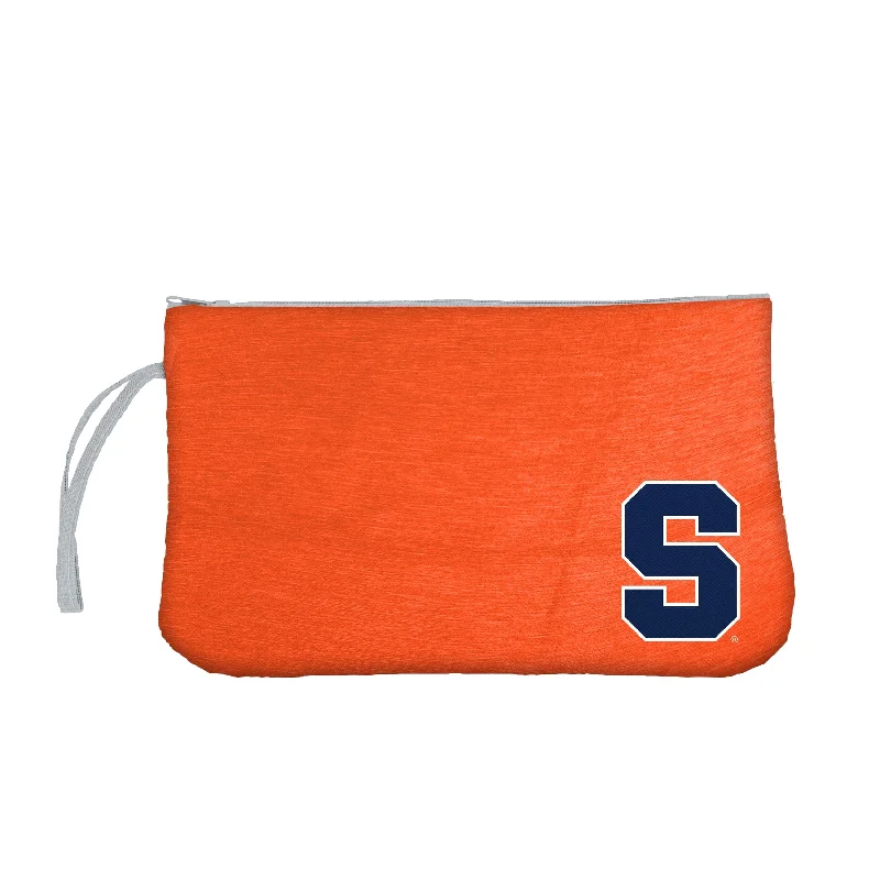 Trendy Pom-Pom Beanies for Winter Fun-Syracuse Crosshatch Wristlet