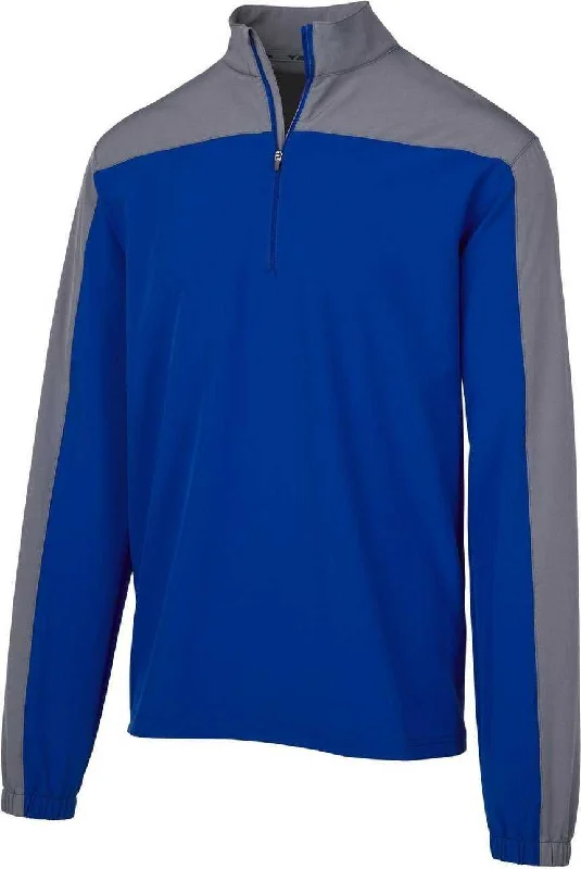 Multi-Function Jackets for Outdoor Explorers-Mizuno Youth Comp Long Sleeve Batting Jacket - Royal Shade