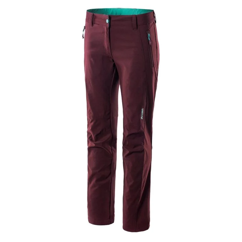 Stylish Leather-Look Pants for Trendy Outfits-Elbrus Womens Gaude Wo's Pants - Claret