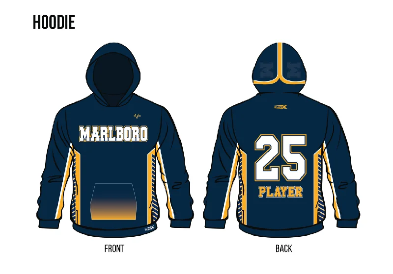 Fashionable Crop Hoodies for a Trendy Look-MARLBORO BASKETBALL Sublimated Hoodie