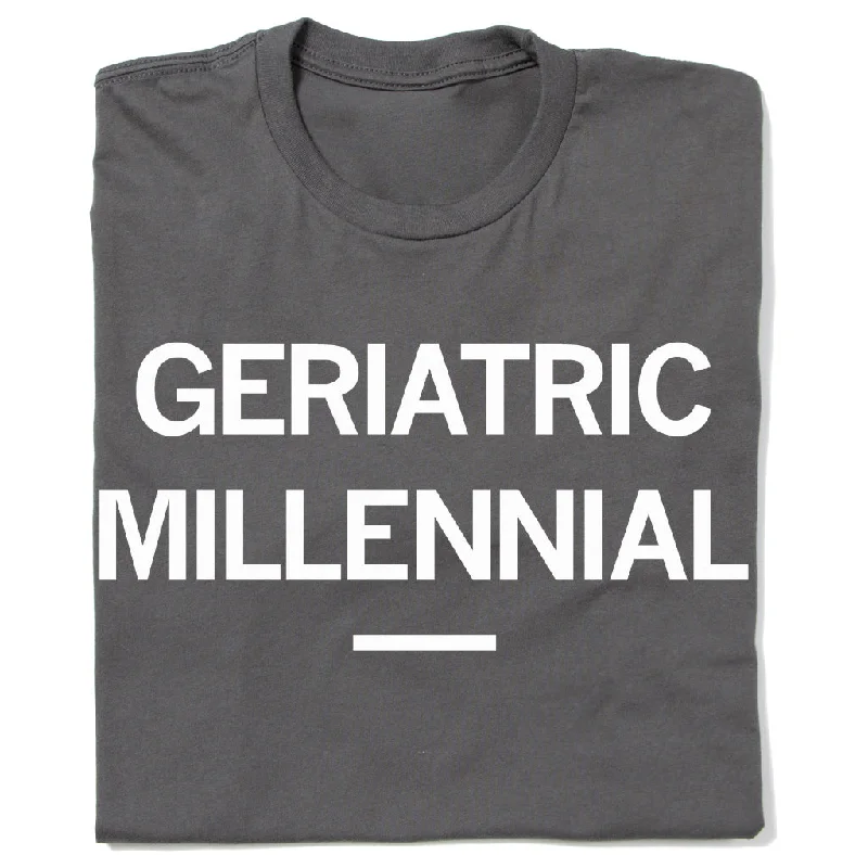 Printed T-Shirt with Artistic Designs-Geriatric Millennial