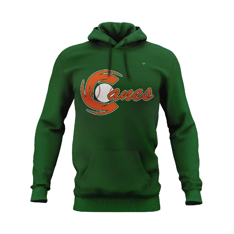 Stylish Athletic Hoodies for Fitness Enthusiasts-JS Canes Baseball Kangaroo Hoodie