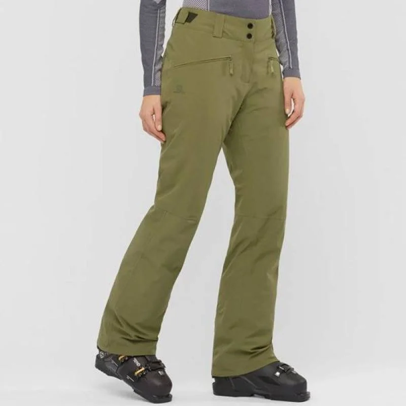 Professional Tailored Pants for Business Look-Salomon Edge Snowboard Womens Pants - Green