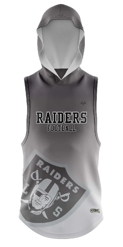 Fashionable Hoodies for College Students-Raiders SLEEVELESS LOOSE FIT HOODIE