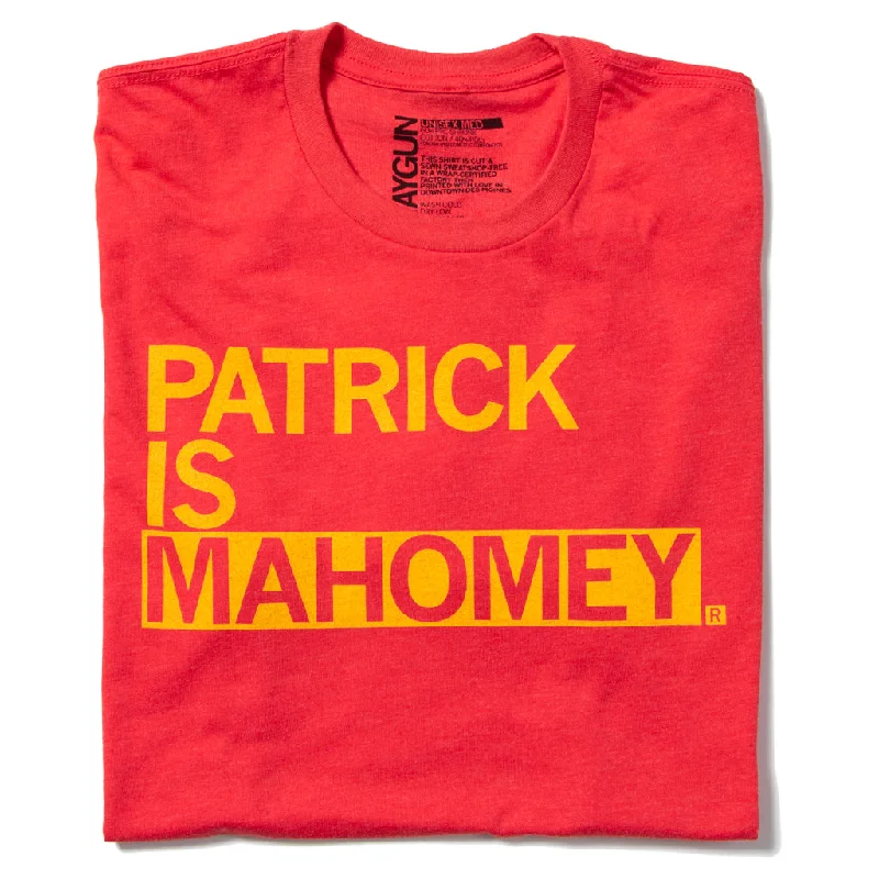 T-Shirt with Custom Print for Events-Patrick Is Mahomey