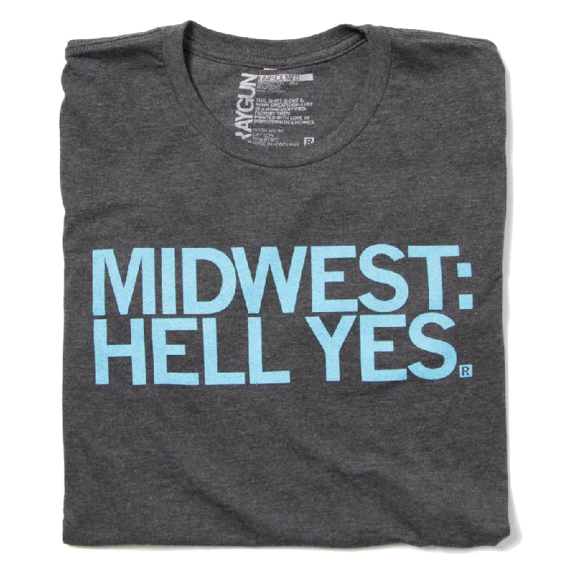 T-Shirt with Short Sleeves for Summer Comfort-Midwest: Hell Yes