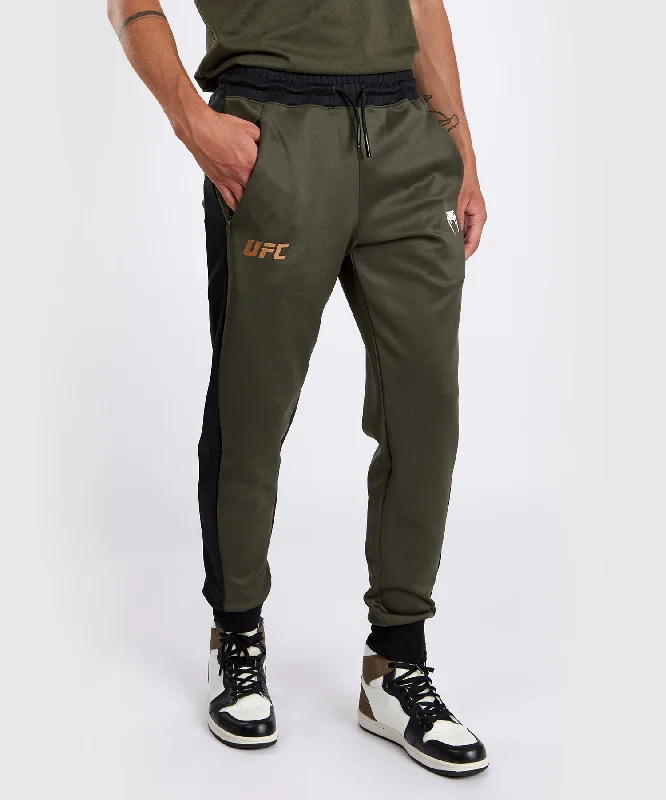 Relaxed Fit Palazzo Pants for Everyday Wear-UFC Adrenaline by Venum Fight Week Men’s Performance Jogging Pants - Khaki/Bronze