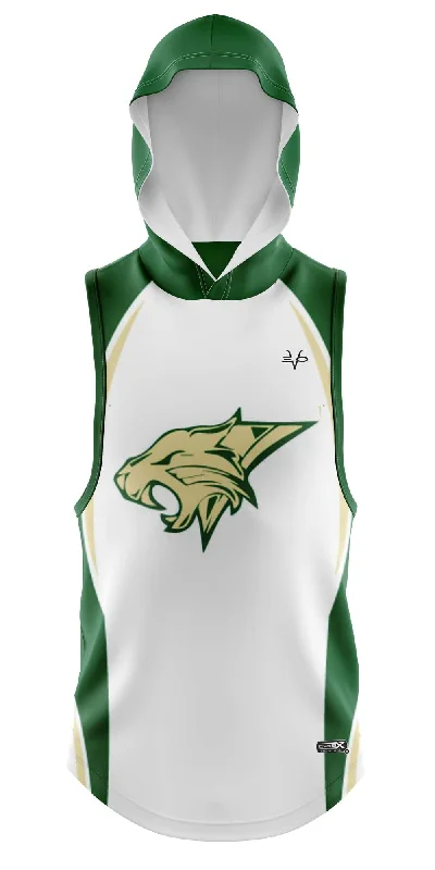 Warm and Fuzzy Hoodies for Maximum Comfort-PINELANDS WILDCATS SLEEVELESS COMPRESSION HOODIE