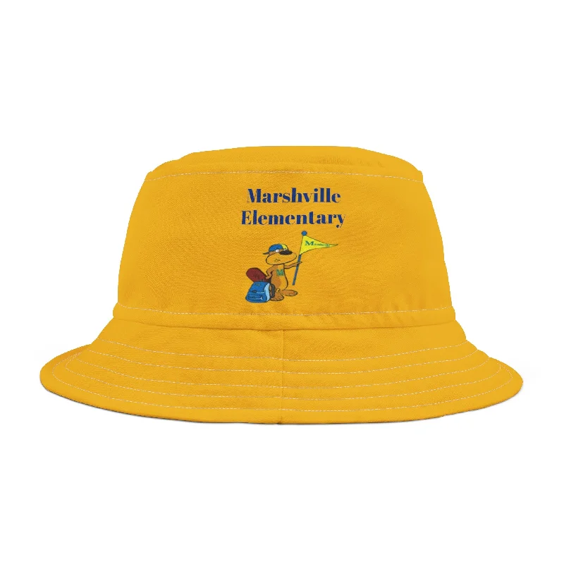 Cozy Fleece Lined Beanies for Cold Mornings-Marshville Elementary Bucket Hat (AOP)