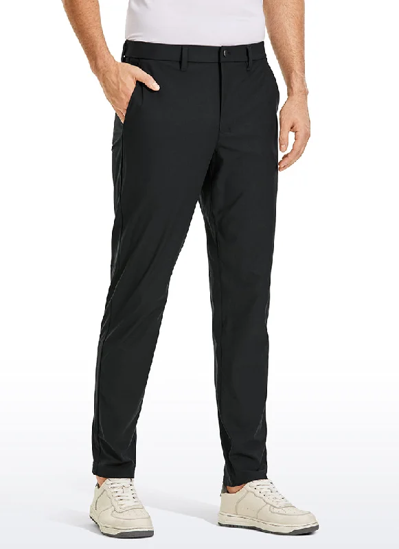 Stylish Pleated Chinos for Sophisticated Looks-All-Day Comfy Classic-Fit Golf Pants 30''