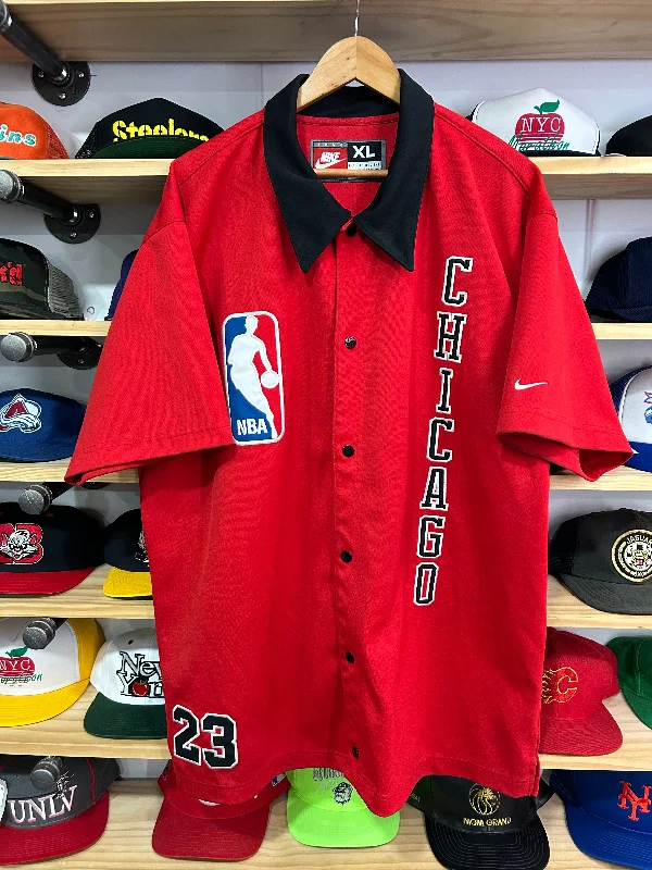 Casual Zip-Up Jackets for Everyday Wear-Vintage Nike Chicago Bulls Jordan Rookie Warm Up Shooting Jacket XL