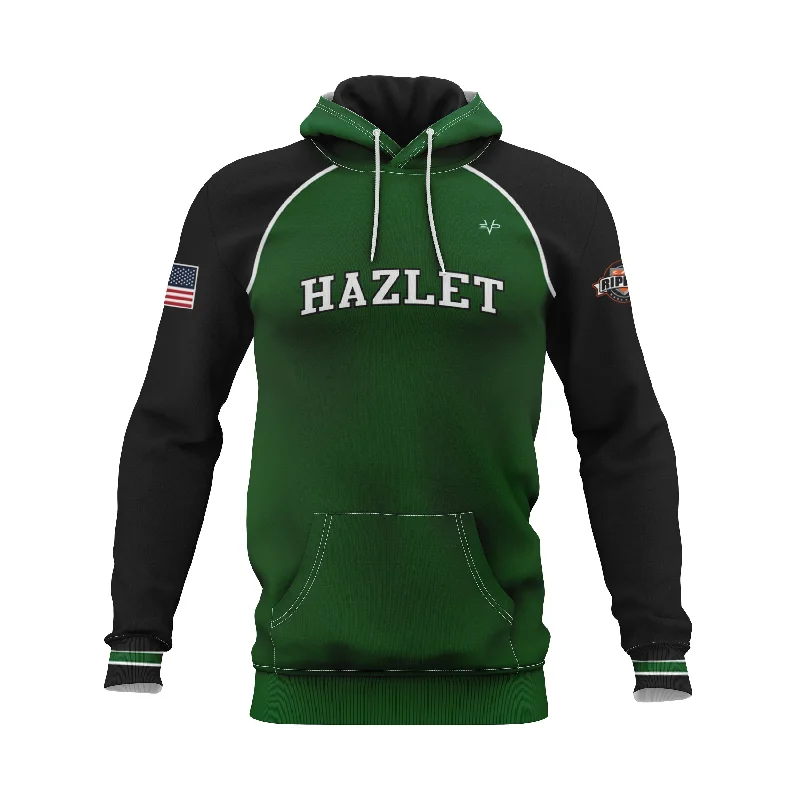 Breathable Hoodies for Warm-Weather Activities-Hazlet Hawks Women's Kangaroo Hoodie Front